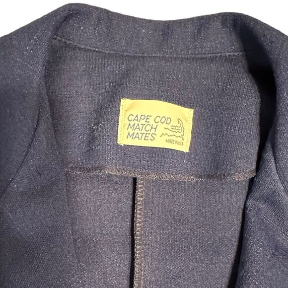 Vintage 80s Cape Cod Match Mates Blue Pants Suit - Picture 4 of 15